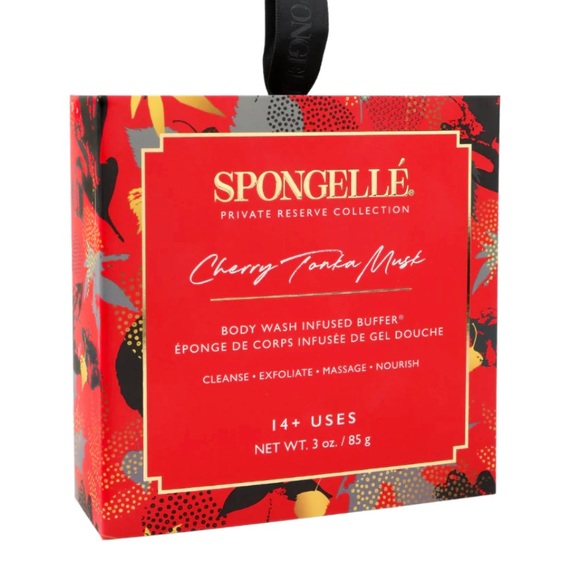 Spongelle Cherry Tonka Musk body wash infused buffer. - Picture 2 of 5